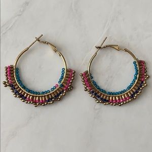 Gold Multicolor Hoops